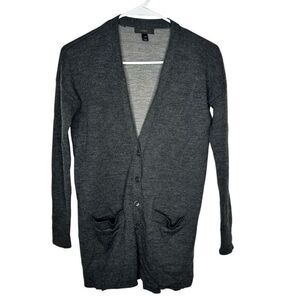 J.Crew‎ Merino Wool Double Knit Long Cardigan Sweater XXS